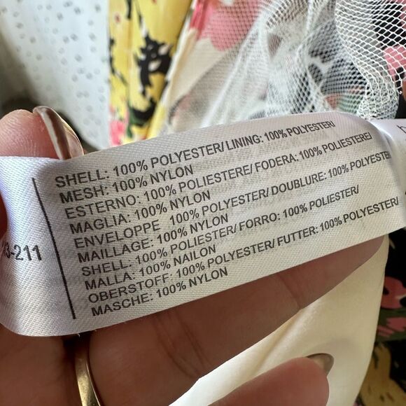 Darling Lulus Ashley Floral V Neck Bodice Fit Flare Skater Tulle Dress S - Picture 12 of 12